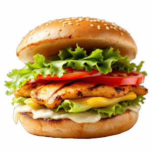 —Pngtree—grilled chicken burger_20398143